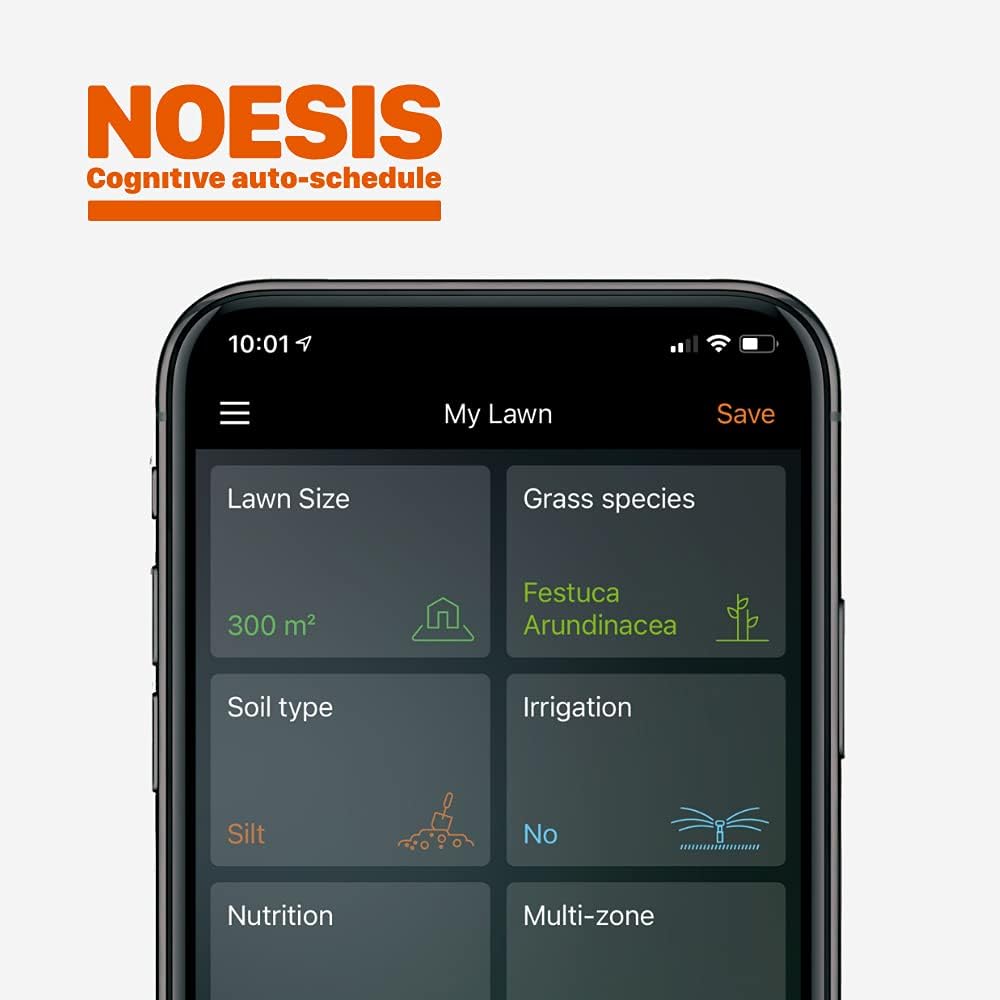 WORX Landroid WR169E Mähroboter mit Begrenzungskabel für Gärten bis 300m² - AIA Navigation - App Ste