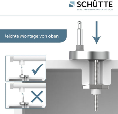 SCHÜTTE 82702 WC-Sitz Duroplast SLIM GREY, Toilettensitz mit Absenkautomatik und Schnellverschluss f