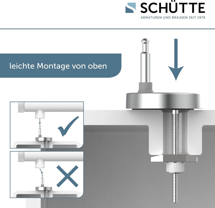 SCHÜTTE SLIM WC-Sitz | Duroplast Toilettensitz mit Absenkautomatik | Toilettendeckel mit Schnellvers