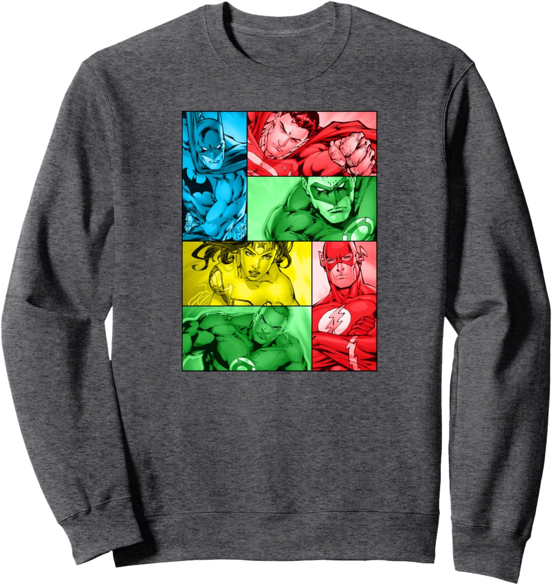 Justice League Hero Boxes Sweatshirt