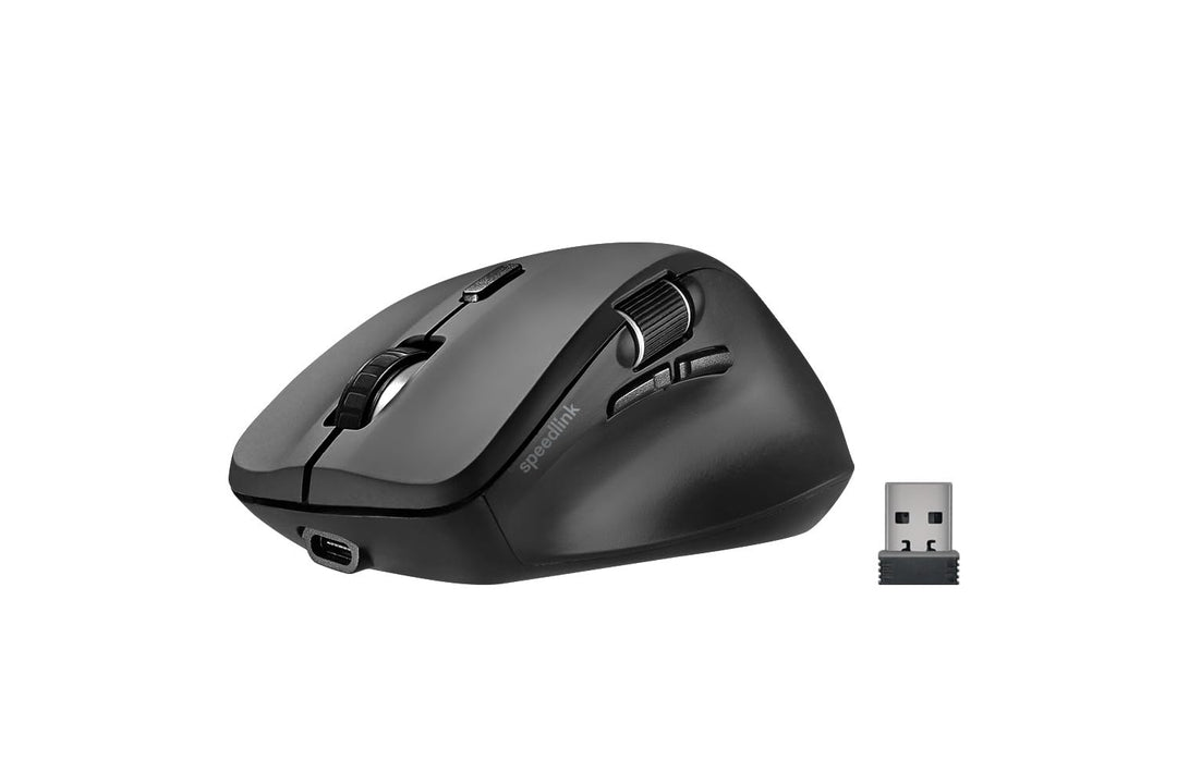 Speedlink Libera Silent Mouse - Bluetooth Maus kabellos, leise, 2 Bluetooth Profile & USB 2.4GHz, Da