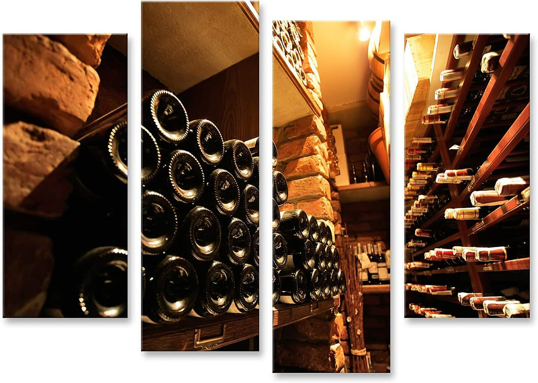 islandburner Bild auf Leinwand Weinkeller Eichenfässer Schatullen Bilder Wandbilder Poster Leinwand