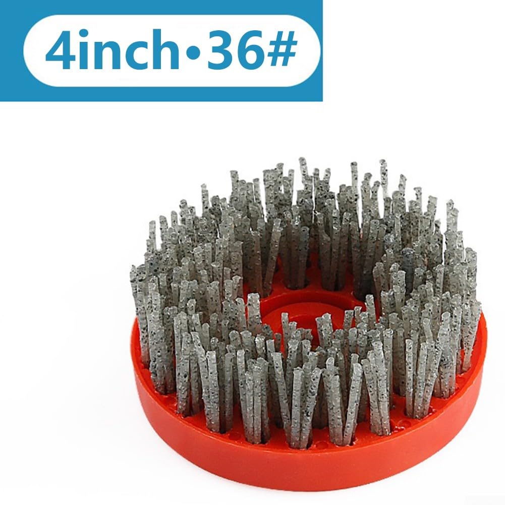 4 Zoll Winkelschleifer Reinigungsbürste, runde Schleifbürste, Stein Antike Bürste für Stein Granit P
