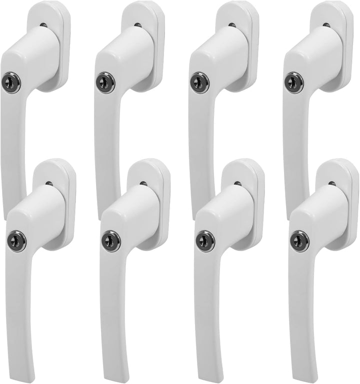 Sonnewelt 8X Abschliessbar Sicherheitsfenstergriff, Fenstergriff Aluminium, kindersicherung mit Schl