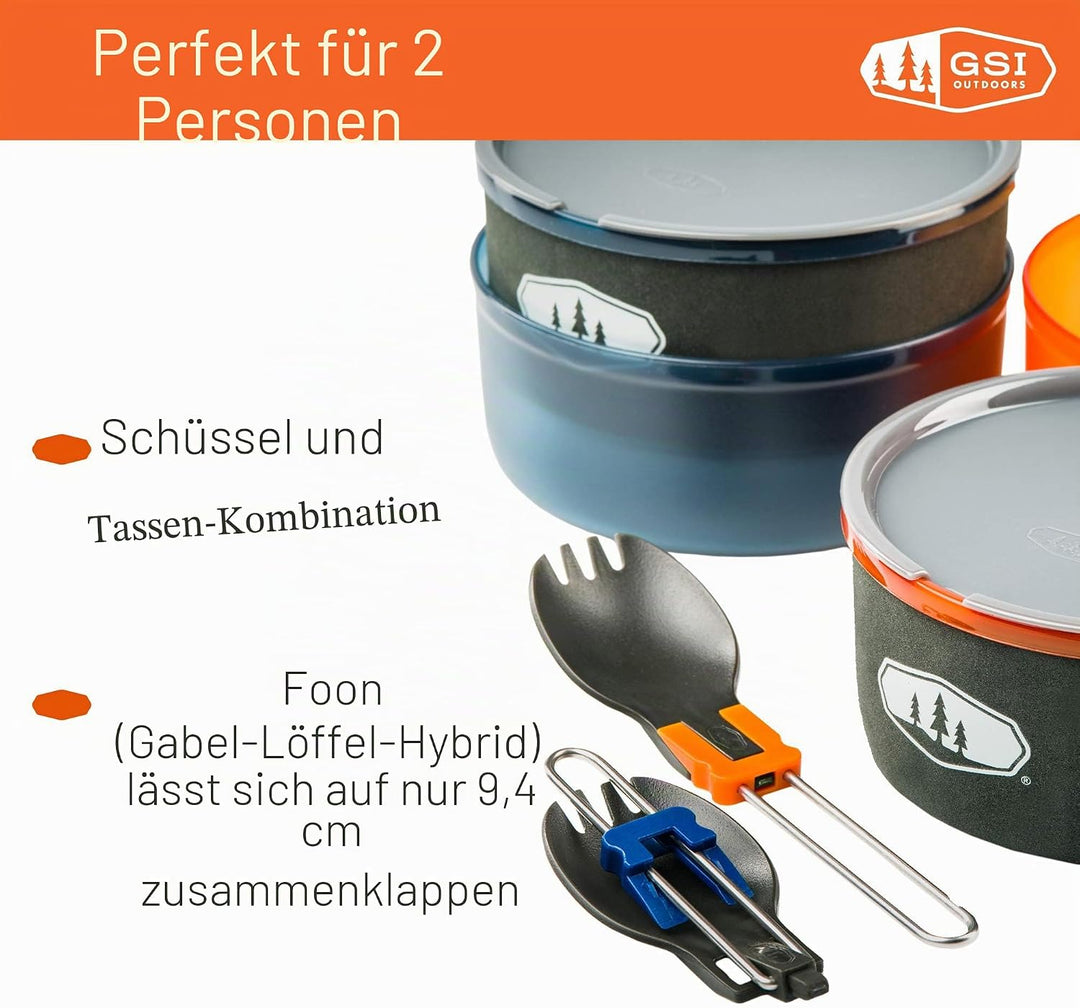 GSI Outdoors Pinnacle Dualist Küchenutensilien, Mehrfarbig
