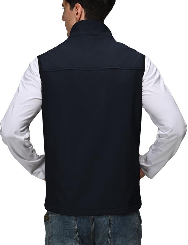 Leichte Softshell Weste für Herren, Bodywarmer Fleece Weste Full Zipp Softshellweste, Weste Herren O