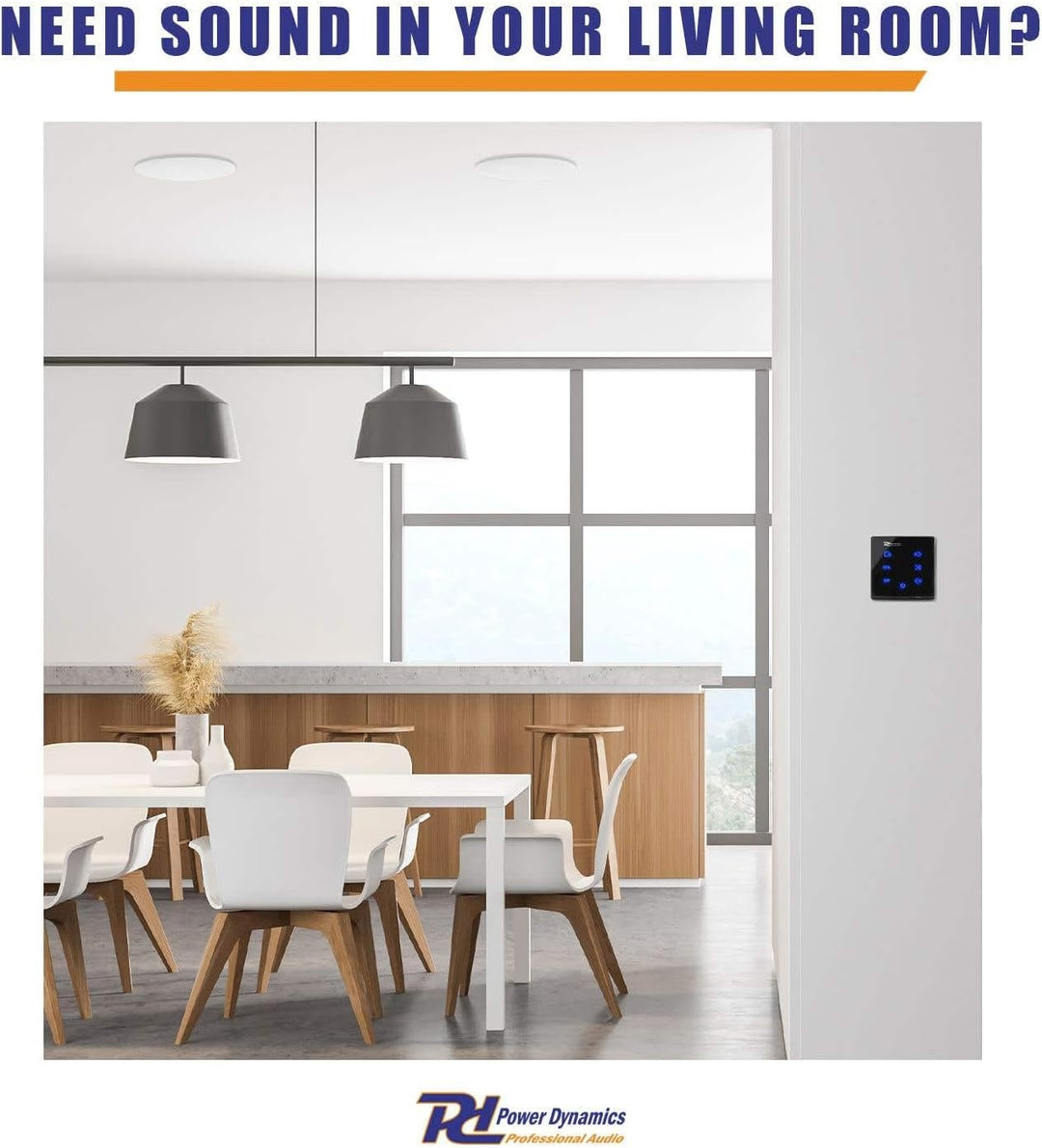 Power Dynamics Powerline A100B - Audio Verstärker Wandmontage, Audio Steuerung für Zuhause, Stereove