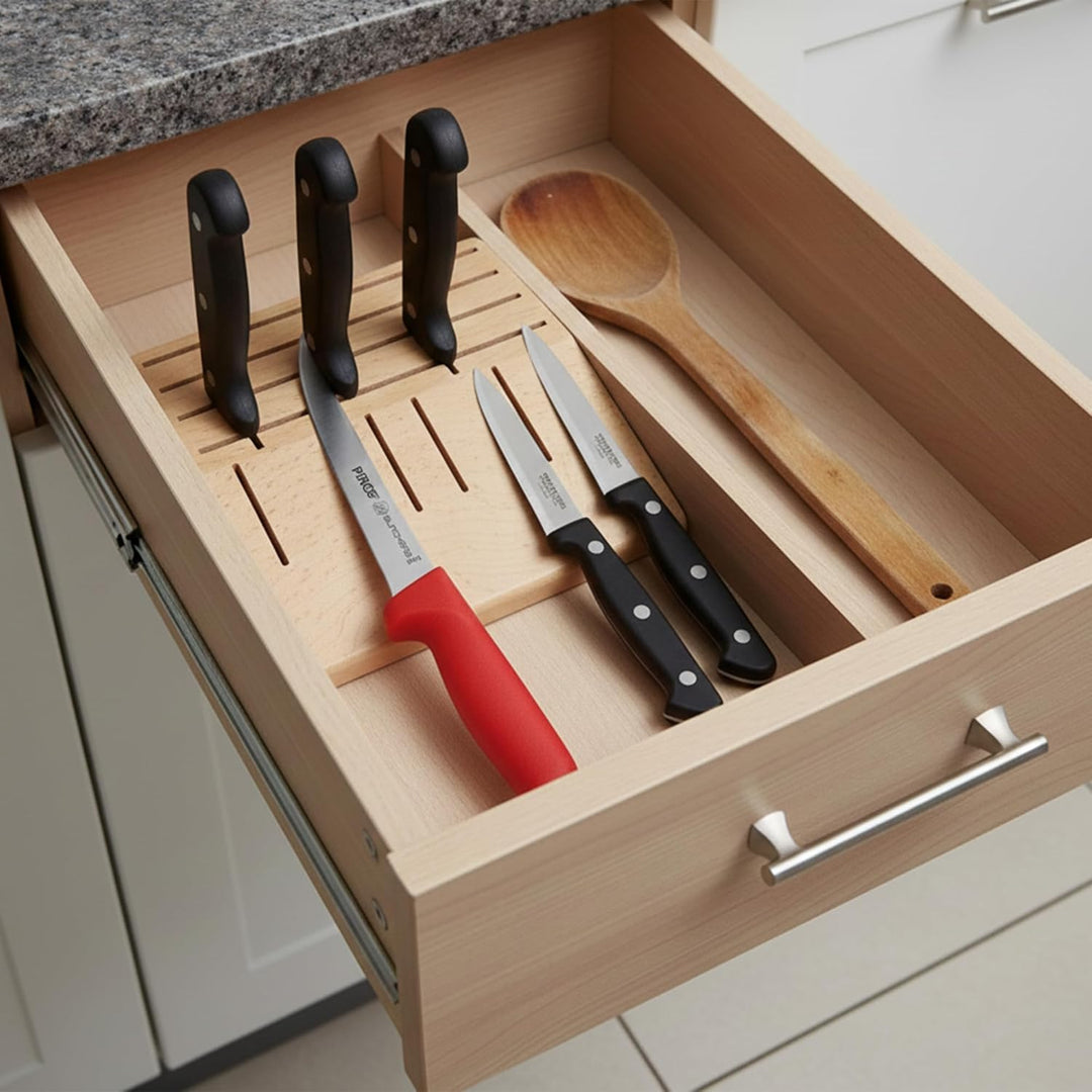 Pirge Butcher's MasterGrip Ausbeinmesser Profi Messer Set 2 TLG - Rutschfester Griff - 13 cm und 15