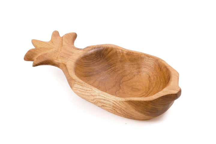 Windalf Bohemia Holzschale Stella 25 cm Teakholz Schmuck & Schlüssel-Schale Vintage Seifen- und Deko