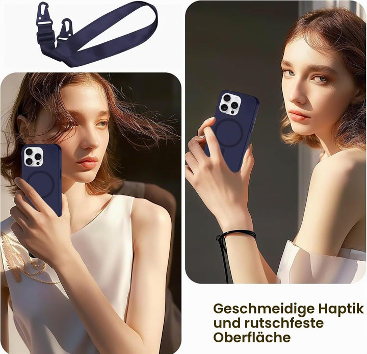 FERLAN Handykette mit Band für Samsung Galaxy S24 Ultra Hülle, Lanyard (abnehmbar) Handyhülle Case m