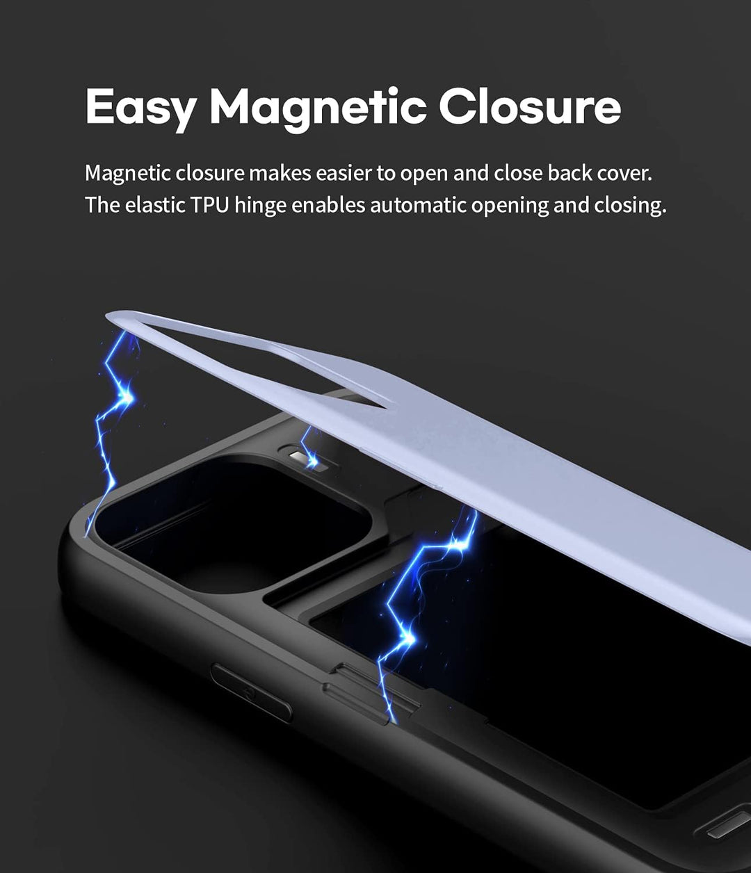 GOOSPERY Magnetic Door Bumper Hülle Kompatibel mit iPhone 13 Pro, Dual Layer protektive Kartenhalter