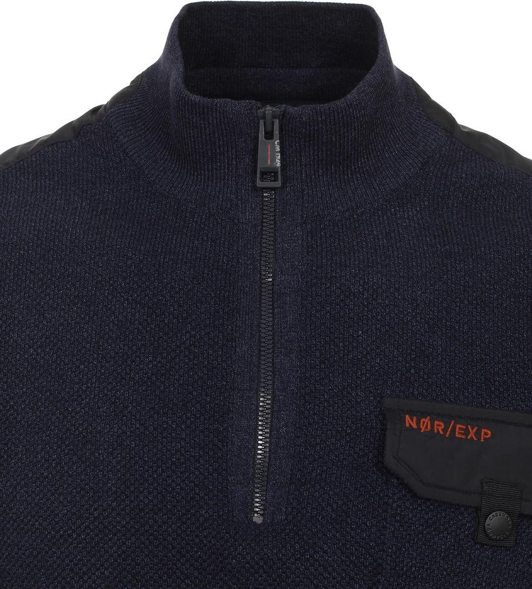 CASAMODA Troyer Uni Basic Knitwear Standard XXL Dunkelblau, Standard XXL Dunkelblau