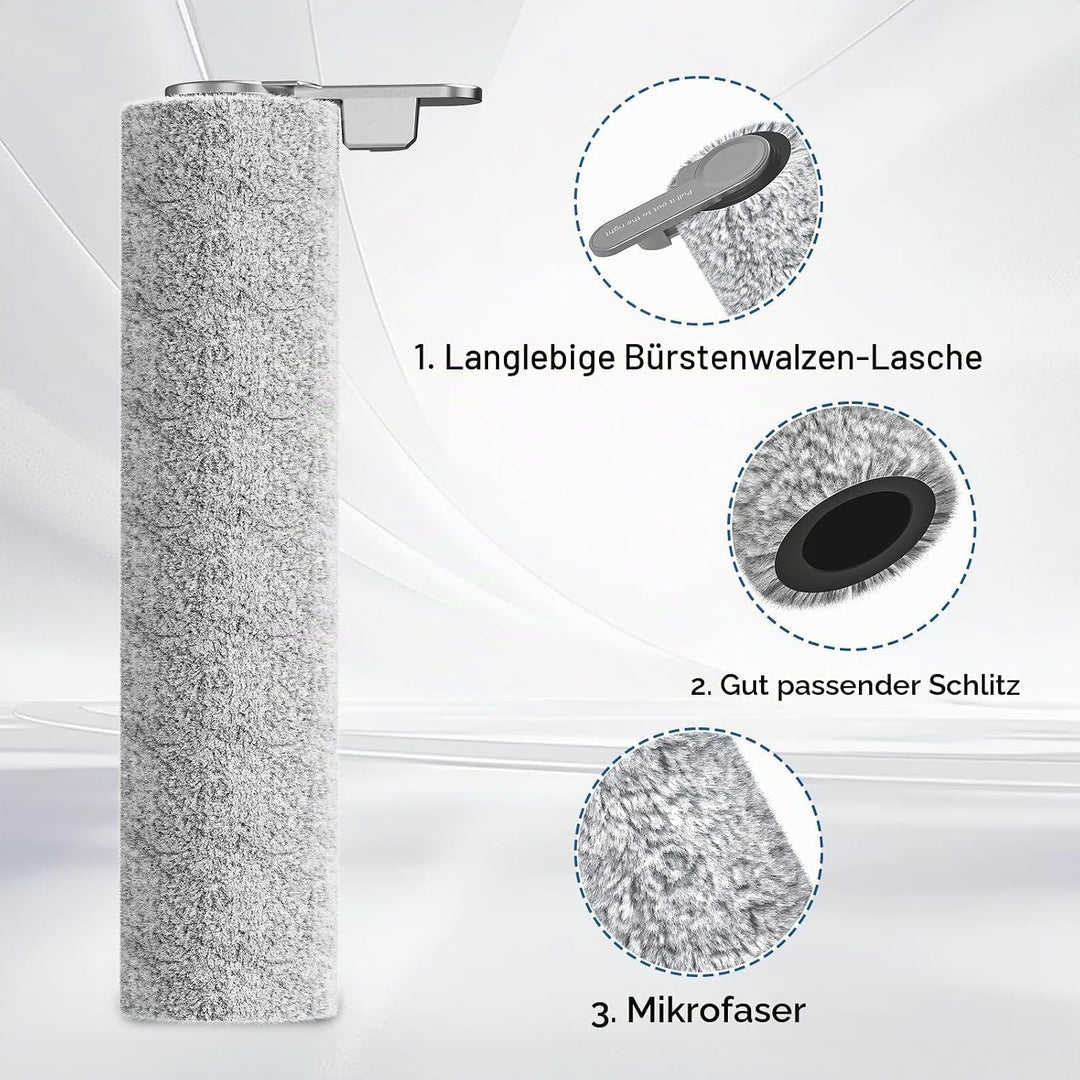 JONR ED12 Pro Ersatzbürste für Bodenrollen, kompatibel mit JONR ED12 PRO schnurlosem Nass- und Trock