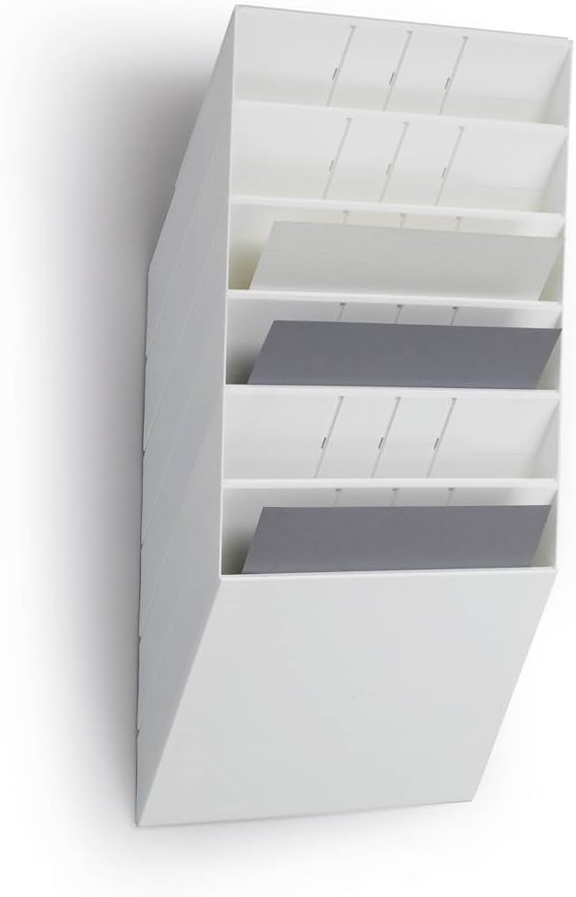 Durable Prospektspenderset Querformat Flexiboxx 6 A4, 1 Set, weiss, 1709785010 Weiss Querformat, Wei