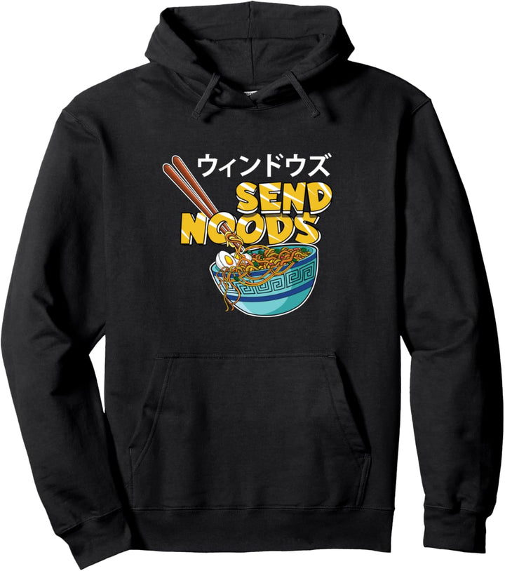 Send Noods Ramen Lustiges Anime Nudeln Otaku Pullover Hoodie