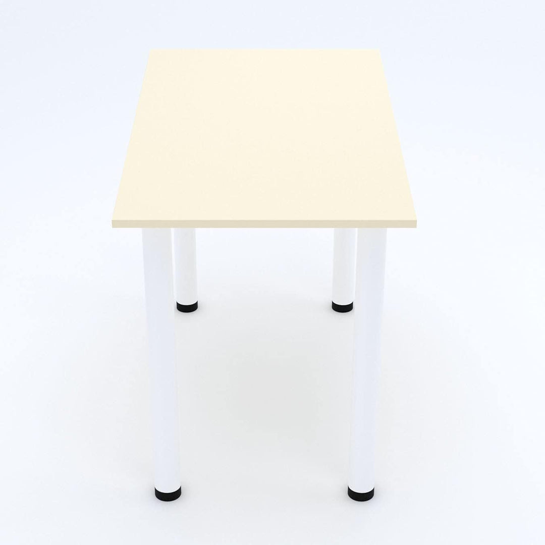 AKKE 60x40 | Esszimmertisch - Esstisch - Tisch mit weissen Beinen - Küchentisch - Bürotisch | VANILL
