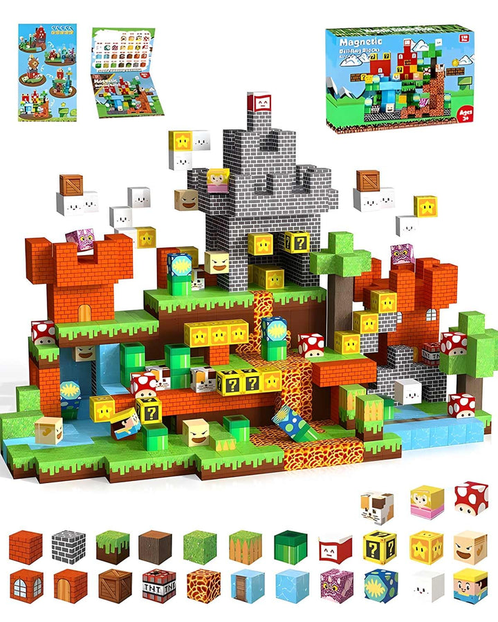 Magnetische Bausteine, 150 Teile Magnetbausteine Magnetspielzeug, Magnetische Bauwelt Spielzeug Magn