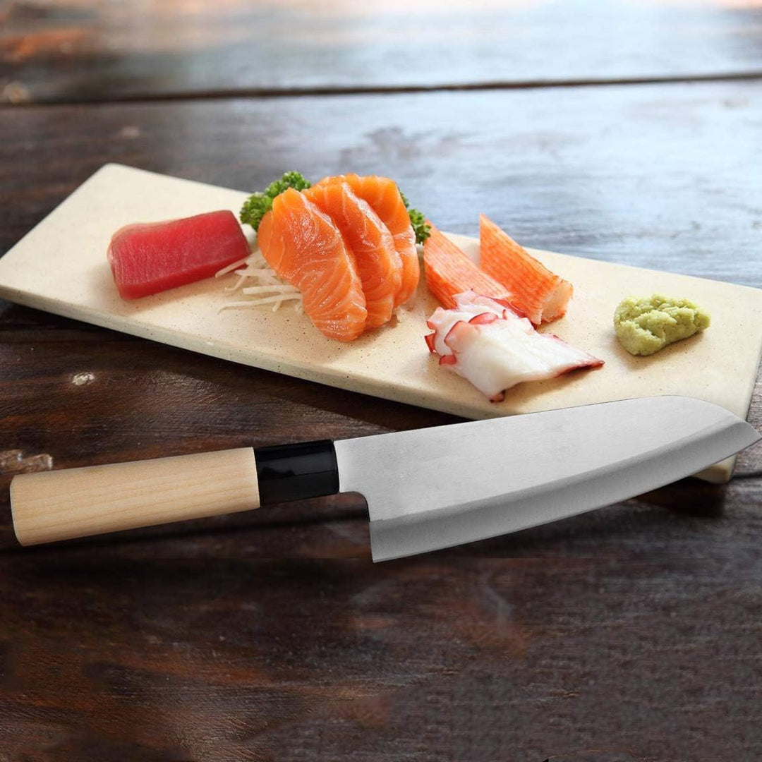 SekiRyu Santoku Küchenmesser, Edelstahl, Silber