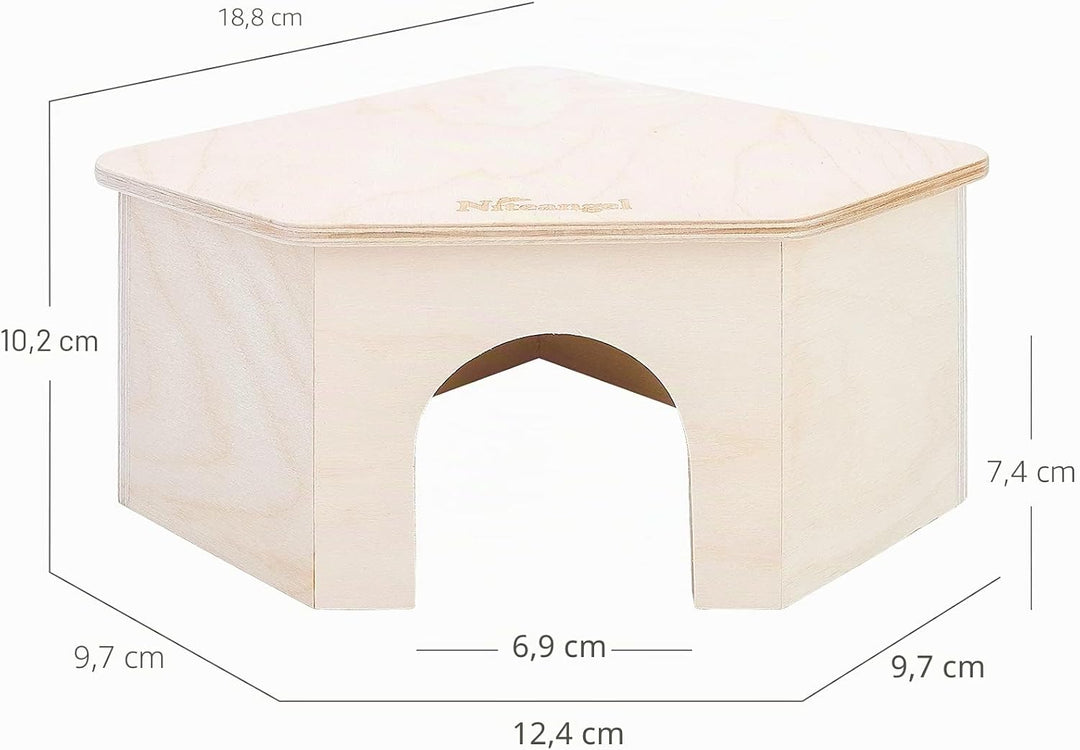 Niteangel Birkenkammer-Labyrinth-Hamsterversteck – kleine Haustiere, Waldhaus, Lebensräume, Dekorati