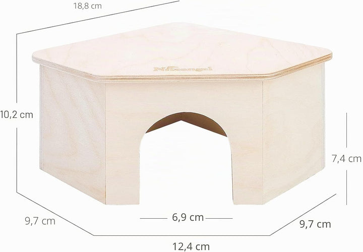 Niteangel Birkenkammer-Labyrinth-Hamsterversteck – kleine Haustiere, Waldhaus, Lebensräume, Dekorati