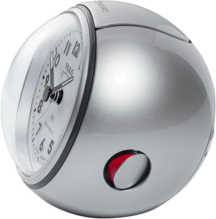 Filius 0544-19 Funkwecker Silbergrau-Metallic
