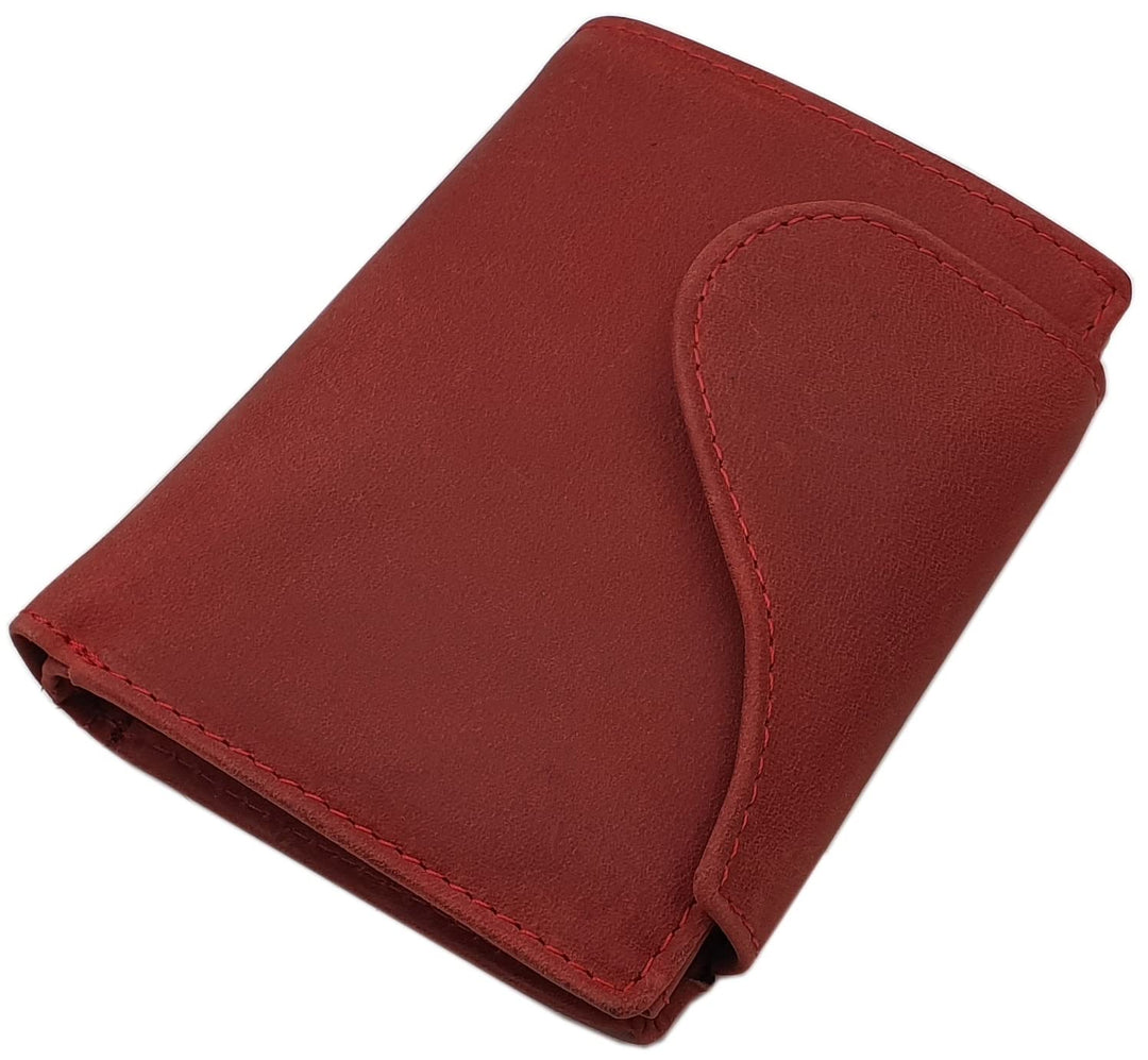 myledershop Vollrindleder Damen Hochformat Geldbörse/Geldbeutel/Portemonnaie mit Aussenriegel und RF