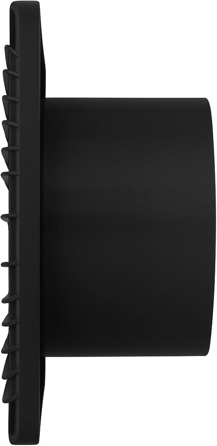 MKK Badlüfter 80mm Wandmontage Leise Lüfter Badventilator Wohnraumlüfter Schwarz (Standard), Standar