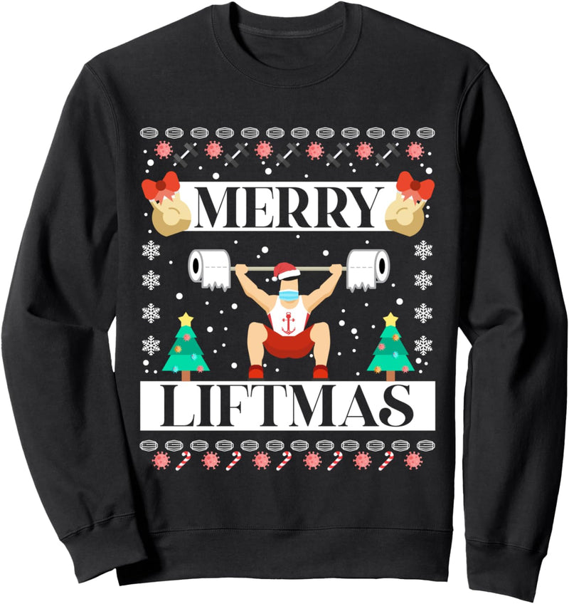 Fitness gift MERRY LIFTMAS Weightlifting Sweatshirt