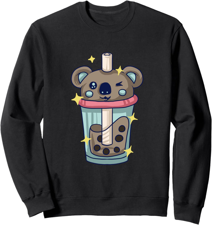 Koala Geschenk Für Kinder Bubble Tea Nachthemd Koalabär Sweatshirt