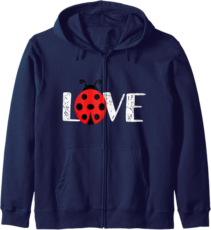 Marienkäfer Liebe Geschenk Für Freundin LOVE Kapuzenjacke