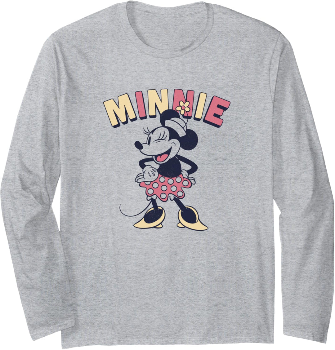 Disney Mickey And Friends Minnie Classic Portrait Langarmshirt