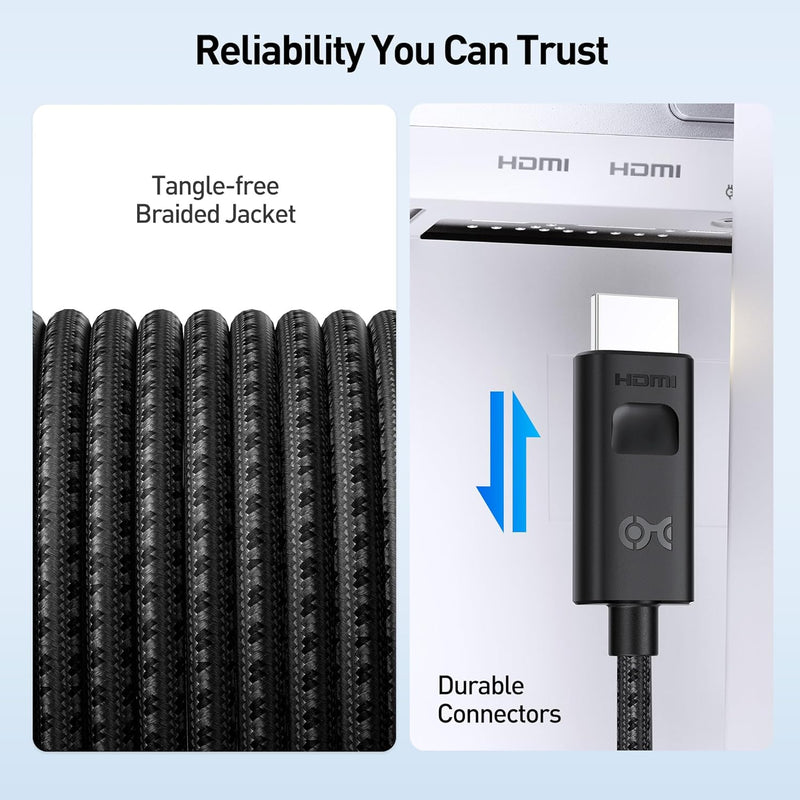 Cable Matters HDMI Displayport Kabel 1.4 mit 4K 120Hz oder 8K - 1,8m, unidirektionalem Displayport a