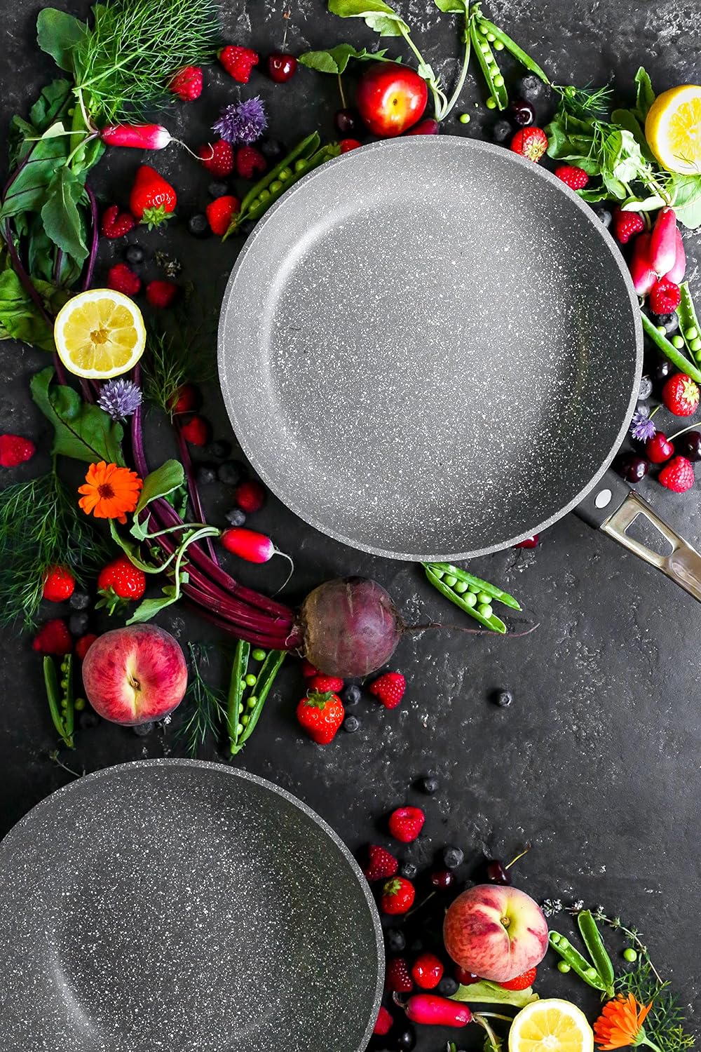 MasterClass MasterClass Guss Bratpfanne Aluminium Induktionsgeeignet, doppelte Antihaftbeschichtung,