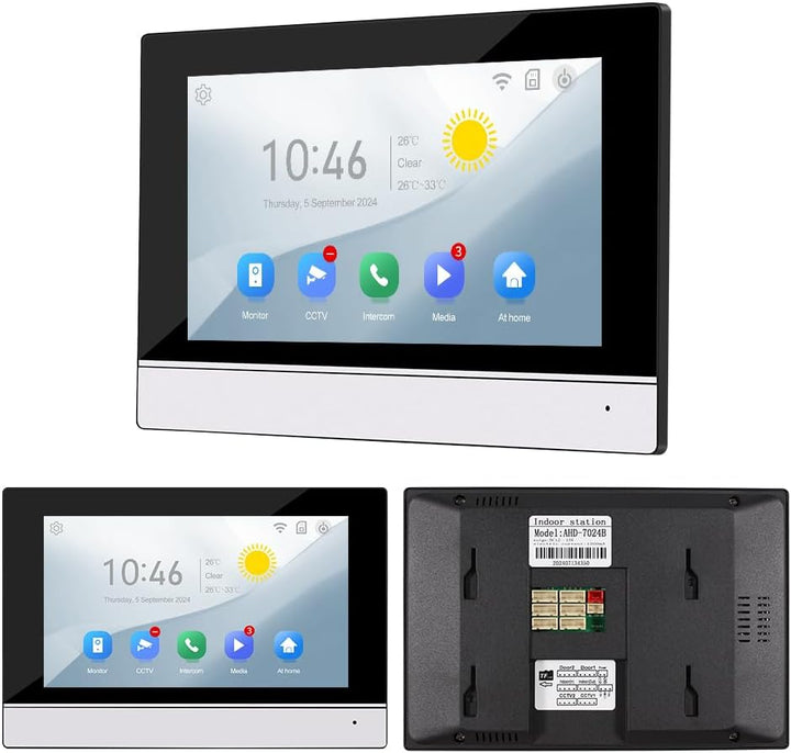 7" Kabelgebundene Video Tür Telefon Sprechanlage System 1080P Indoor Monitor Touchscreen mit HD Infr