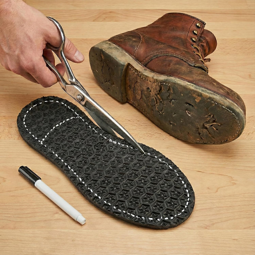 Langlauf Schuhreparatur Zellkautschuk Langsohle Sohle Black Star Extradick 6mm, 36/48, Schwarz
