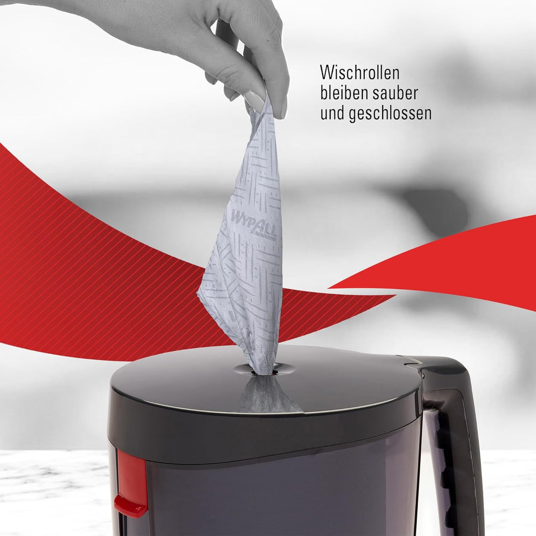WypAll L10 Papierreinigungstücher, 1-lagige blaue Rolle mit Zentralentnahme, Reinigungstücher für Le