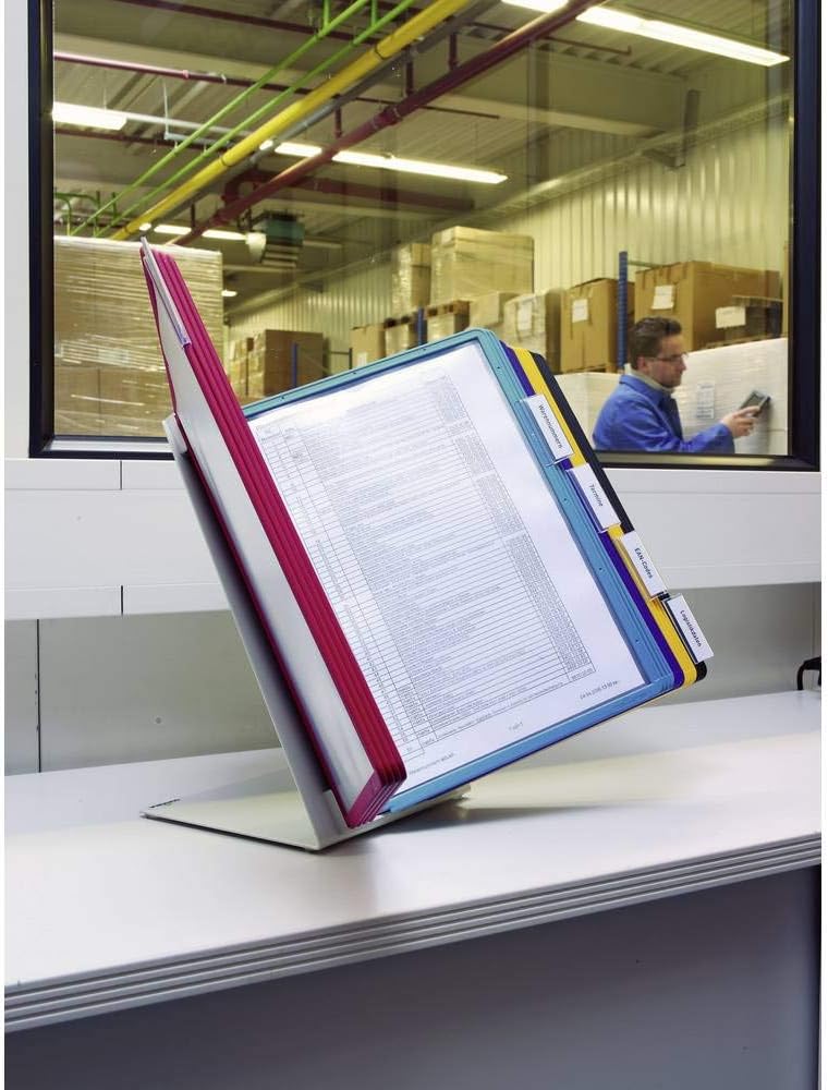 Durable Tisch-Sichttafelsystem (Vario Table 20, mit 20 Sichttafeln) mehrfarbig, 569900 Tisch 20 Tafe