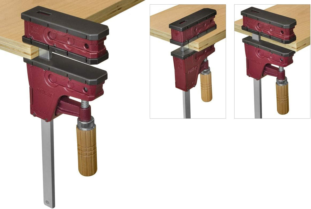 Piher Parallelzwinge Modell PRL 80cm Arbeitslänge, 4 Stück im Set 80cm, 4 Stück Schwarz, 80cm, 4 Stü