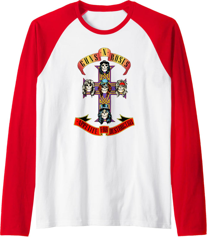 Guns N' Roses Offizielles Kreuz Raglan