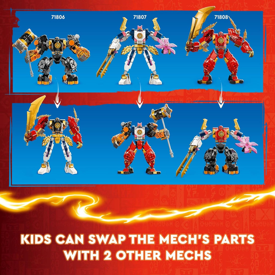 Lego NINJAGO Cole's Elemental Earth Mech Mini Ninja Spielzeug, anpassbare Actionfigur Abenteuerspiel
