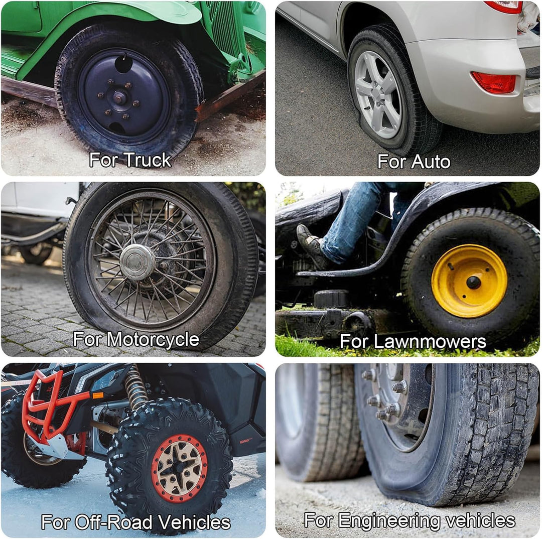 MAIKEHIGH Reifen Reparaturset, Heavy Duty Reifenreparaturset Auto - 70 Stück Set für Motorrad, ATV,
