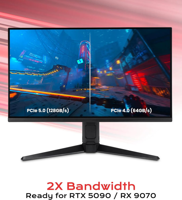 LINKUP - AVA5 PCIE 5.0 Riser-Kabel | RTX5090 RX9070 GPU Bereit | x16 128GB/s | FormD T1 & PCIe 4.0 K