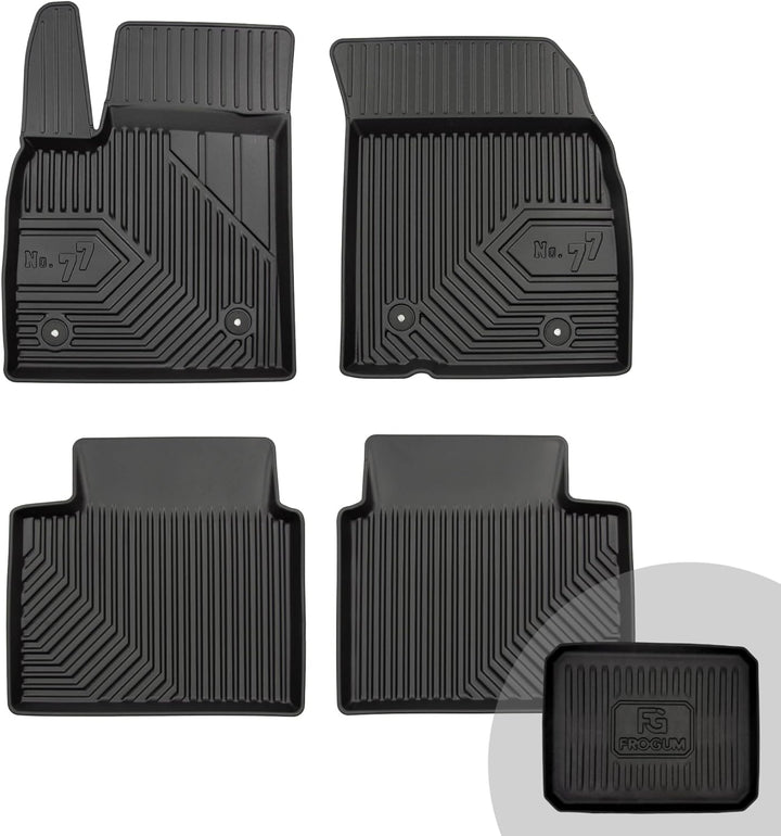 FROGUM No.77 Gummimatten Ganzjahresset von Auto Fussmatten Autofussmatten für Ford Focus IV ab 2018