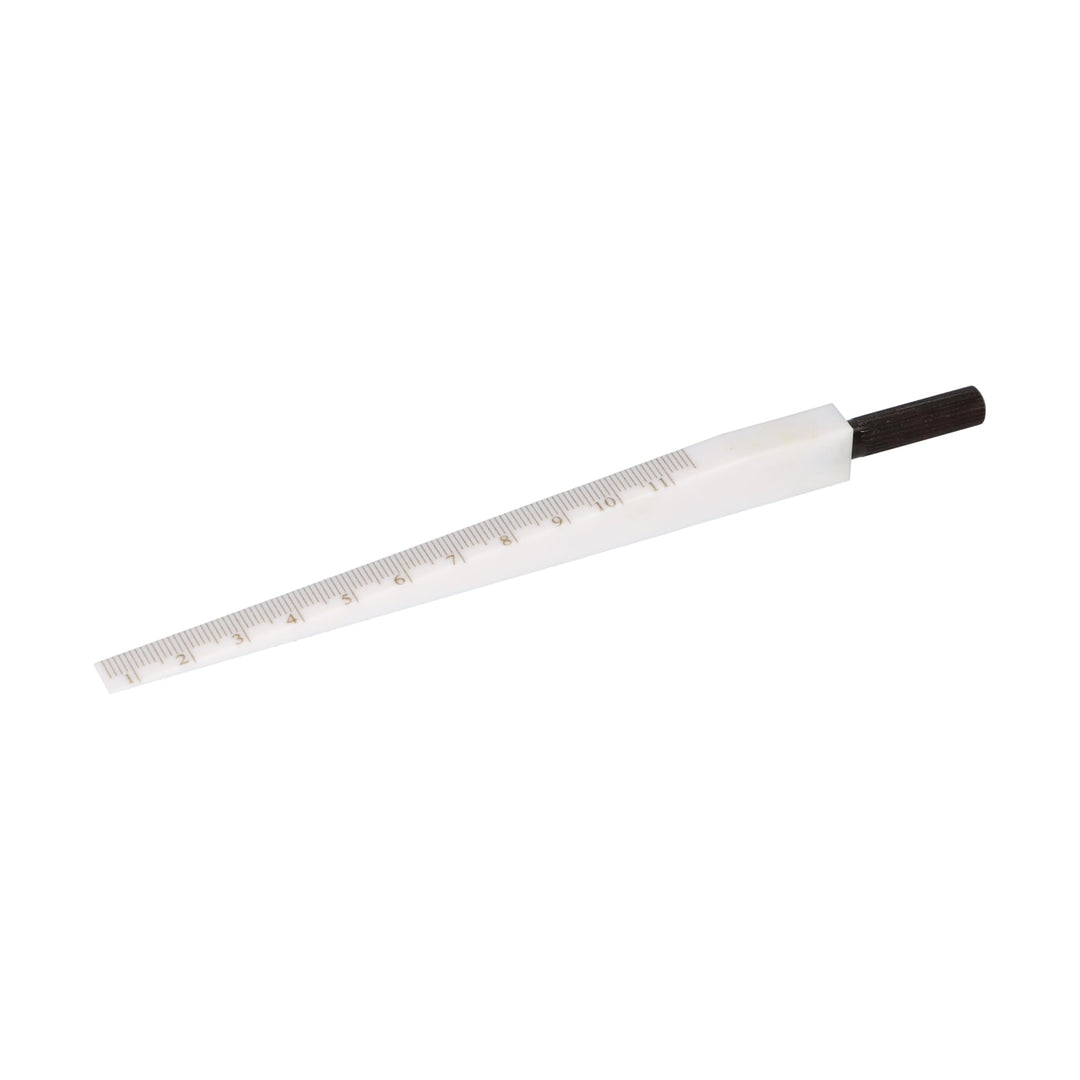 Präziser Messkeil Kunststoffmesskeil, mattverchromt, 0,5-11 mm, Skalenteilung 0,1 mm, Kunststoff