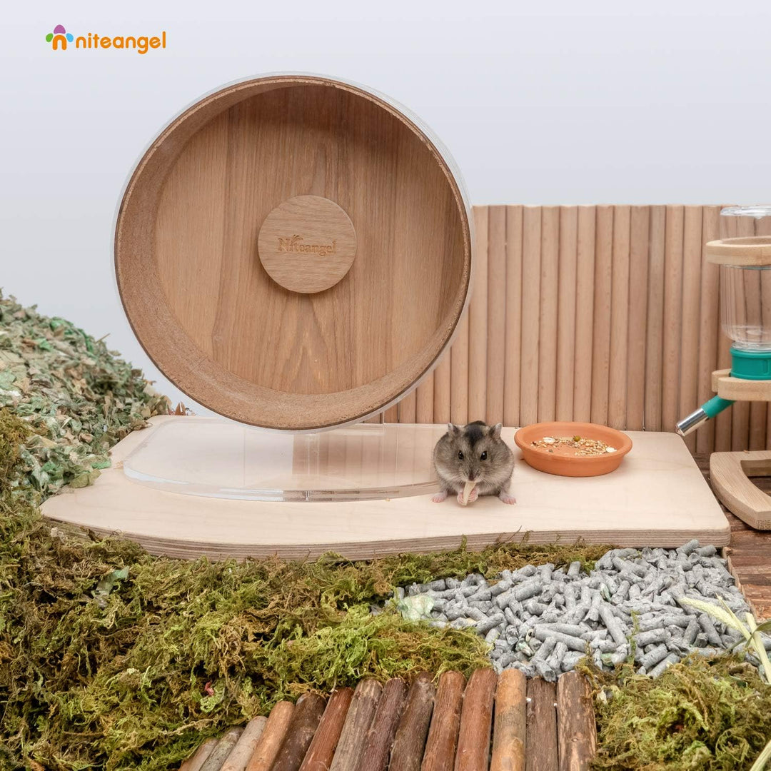 Niteangel Hamster Spielpodest aus Holz für Zwerghamster, Syrische Hamster, Gerbils, Mäuse, Degus ode
