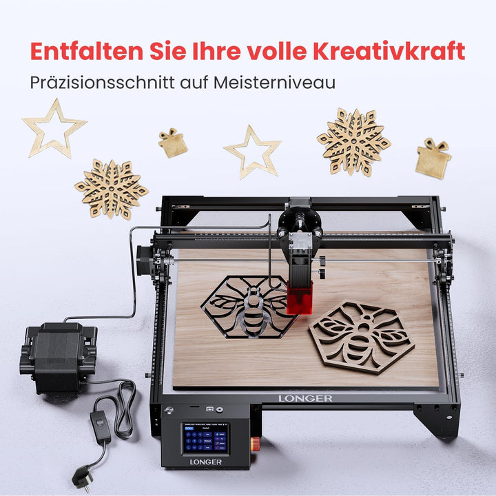 LONGER Air Assist Kit mit Luftpumpe für Ray5 5W Laser-Graviergerät – Zur Entfernung von Rauch und St