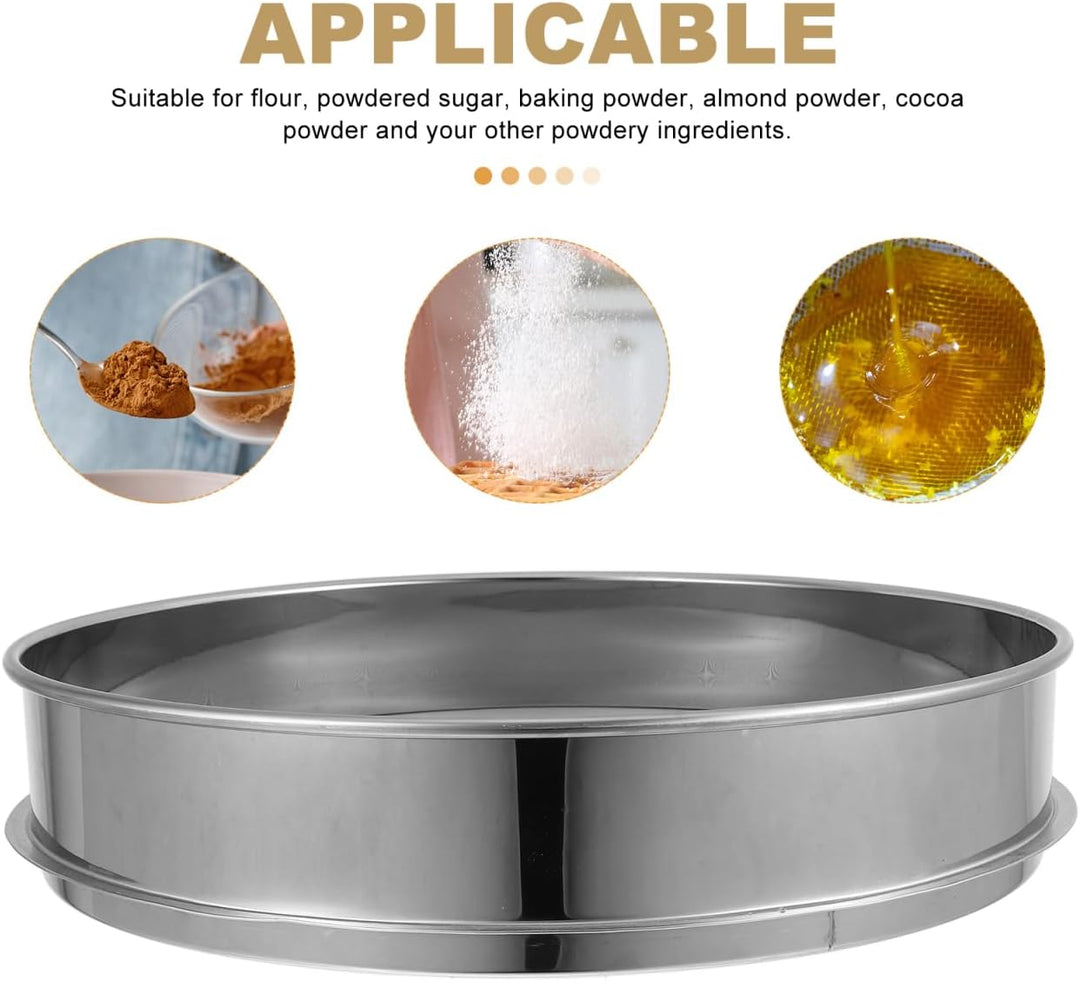 BESTOMZ Edelstahl Kräuter Pollen Hash Extractor stapelbar Sichter 100 Mikron Shaker