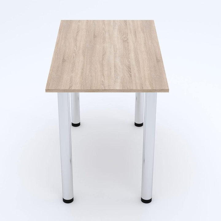 mikon 60x40 | Esszimmertisch - Esstisch - Tisch mit Chrombeinen - Küchentisch - Bürotisch | Sonoma 6