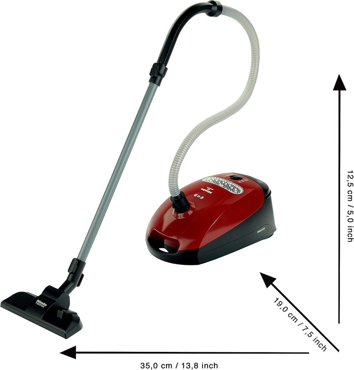 Theo Klein 6074 Putzwagen und Staubsauger I Kinder-Sauger im Miele-Design I Besenwagen inkl. Eimer,