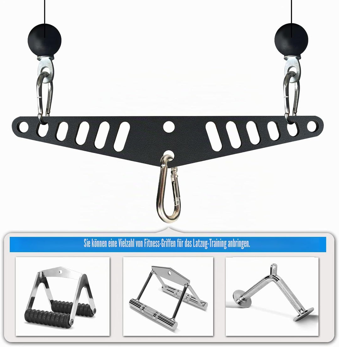 KORIKAHM Multi-Grip LAT Pull Down Bar für Home Gym Fitness, Spreizplatte LAT Pulldown Aufsätze für P